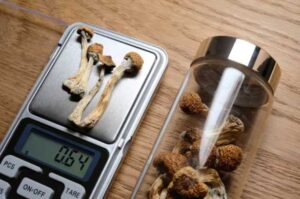 Psilocybine doseerhulp magic paddo weegschaal