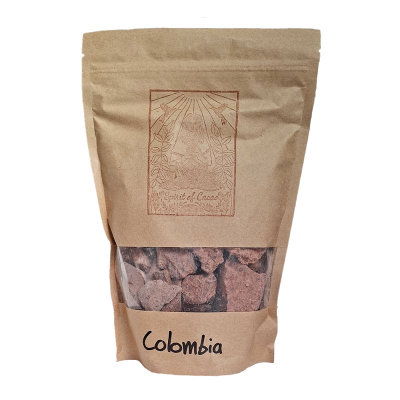 Ceremoniële cacao brokken uit Colombia