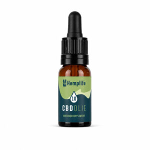 Hemplife CBD olie 10% flesje op witte achtergrond