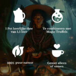 magic truffel thee bereiden met shamanita thee en theepot