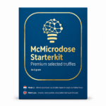 McMicrodose Starterkit 6 x 1 gram microdosing truffels op witte achtergrond.
