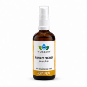 Rainbow Shower Auraspray van De Groene Linde op witte achtergrond